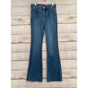 Pilcro The Icon Flare High Rise Jeans Men's Size 26‎ Blue Medium Wash Denim
